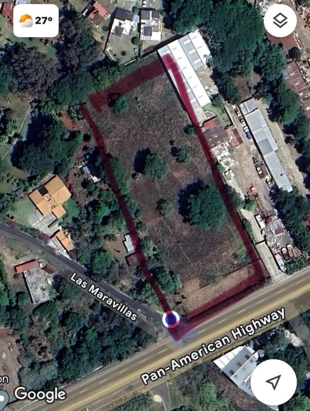 Terreno en venta sobre carretera a El Salvador km 27
