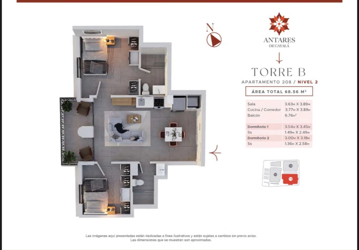 Apartamento nuevo en venta - Antares I - Cayalá
