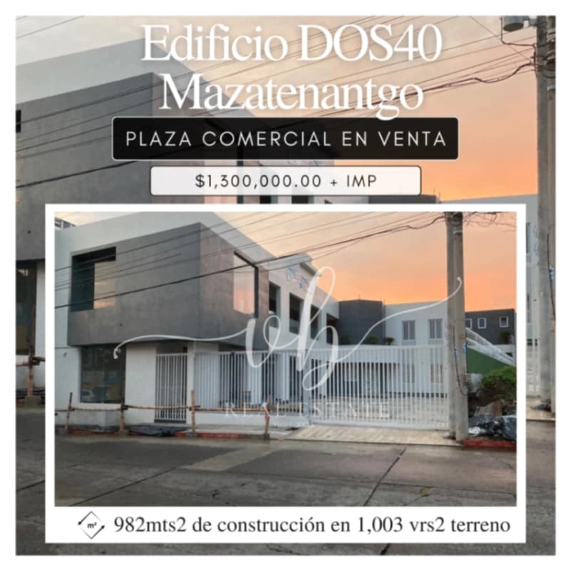 Plaza comercial en venta - Mazatenantgo