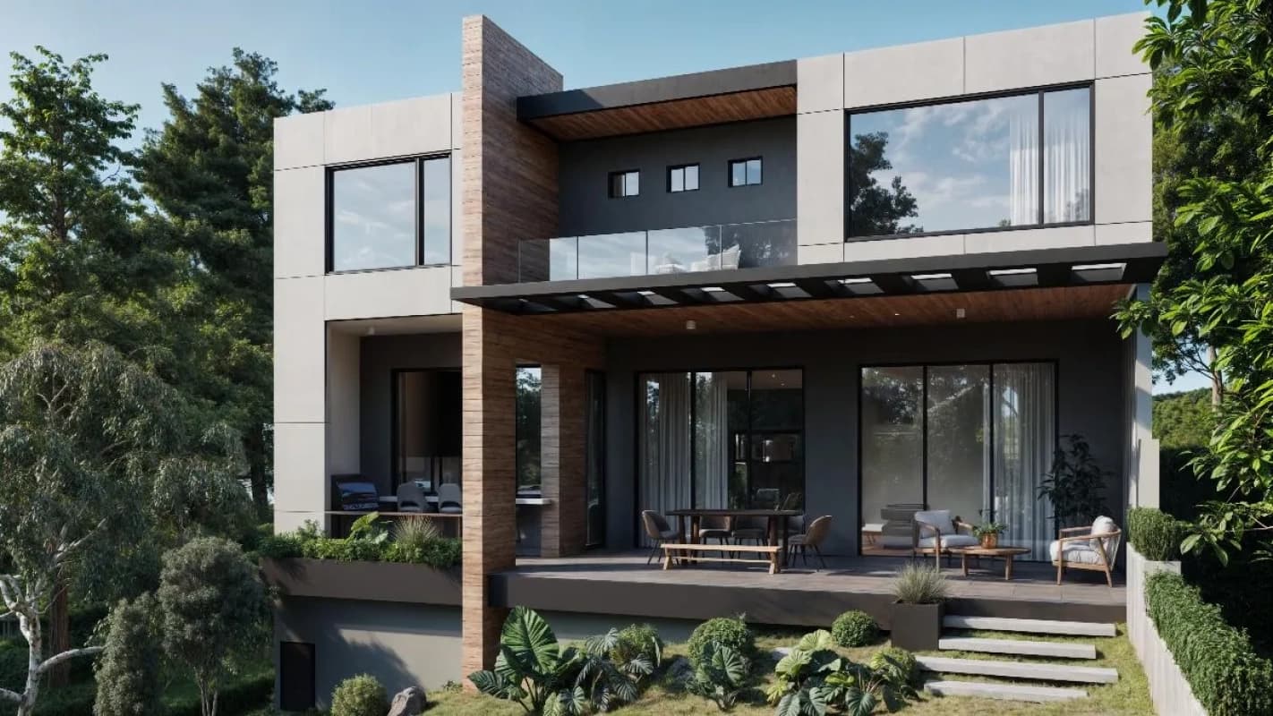Casa en construcción Condominio Arbórea