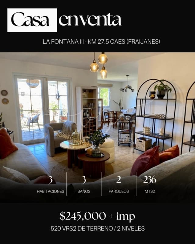 Casa en venta - La Fontana III - CAES KM 27.5