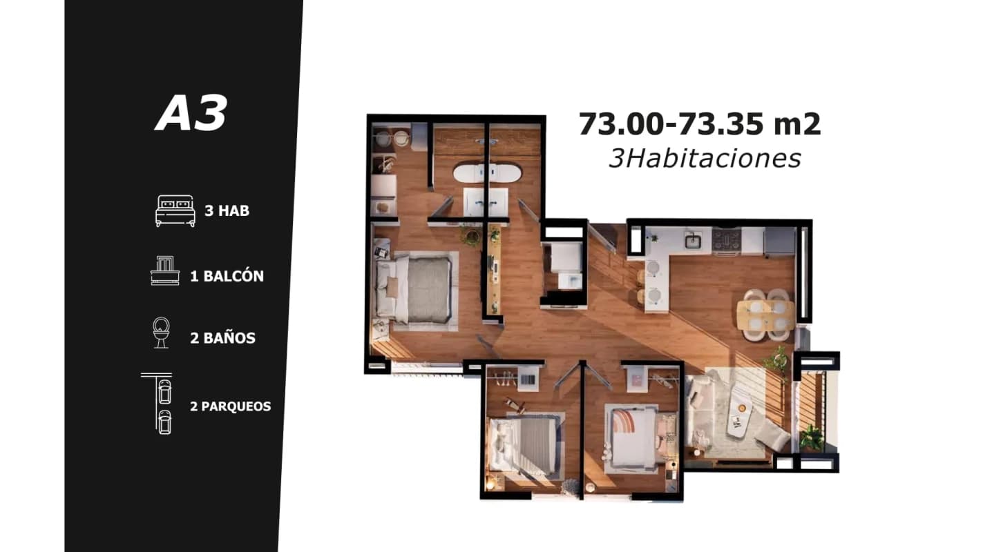 Apartamentos en Zona 2 - Vertical El Zapote