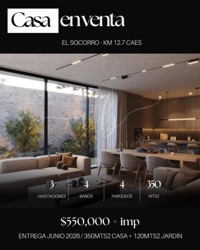 Casa nueva en venta - El Socorro km 12.7 CAES