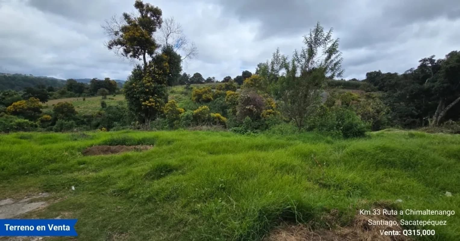 Terreno en Venta en Santiago Sacatepéquez