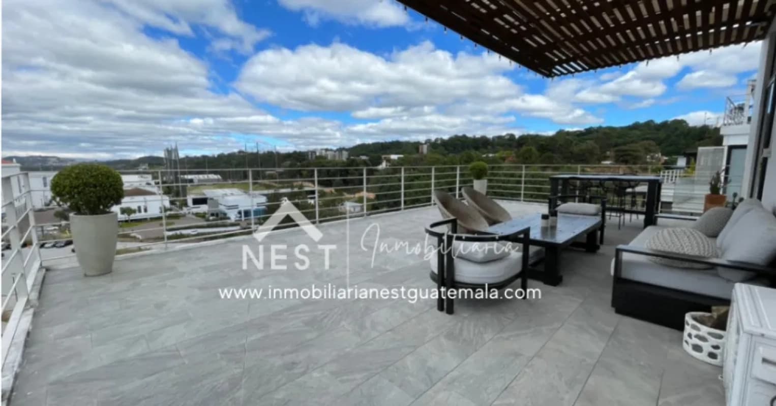 Penthouse amueblado con acabados de lujo y una terraza única, en Renta | SHIFT CAYALÁ - Zona 16