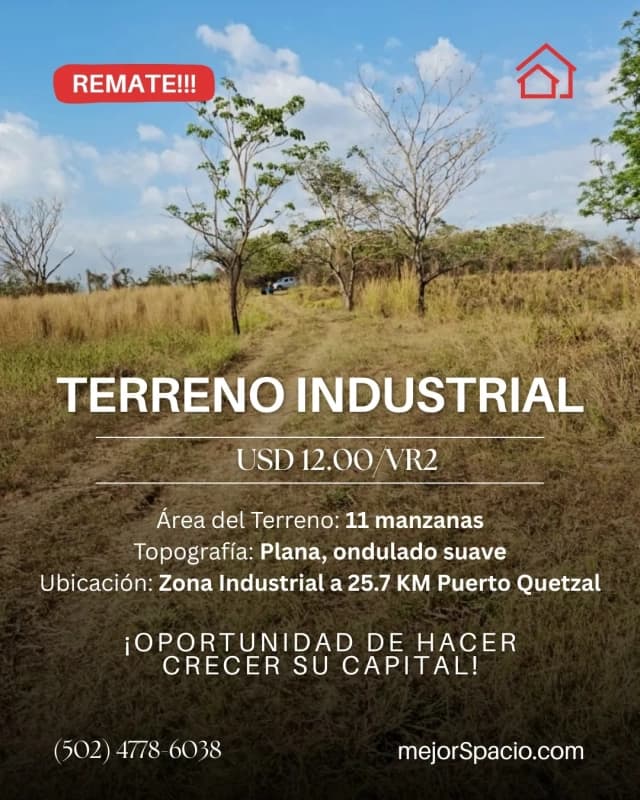 GANGA!!!! 11 MANZANAS A 400 metros de Autopista Quetzal