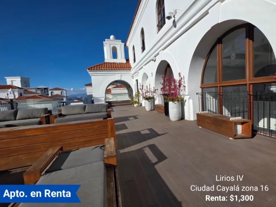 Apartamento en Renta en Lirios, Ciudad Cayalá z. 16