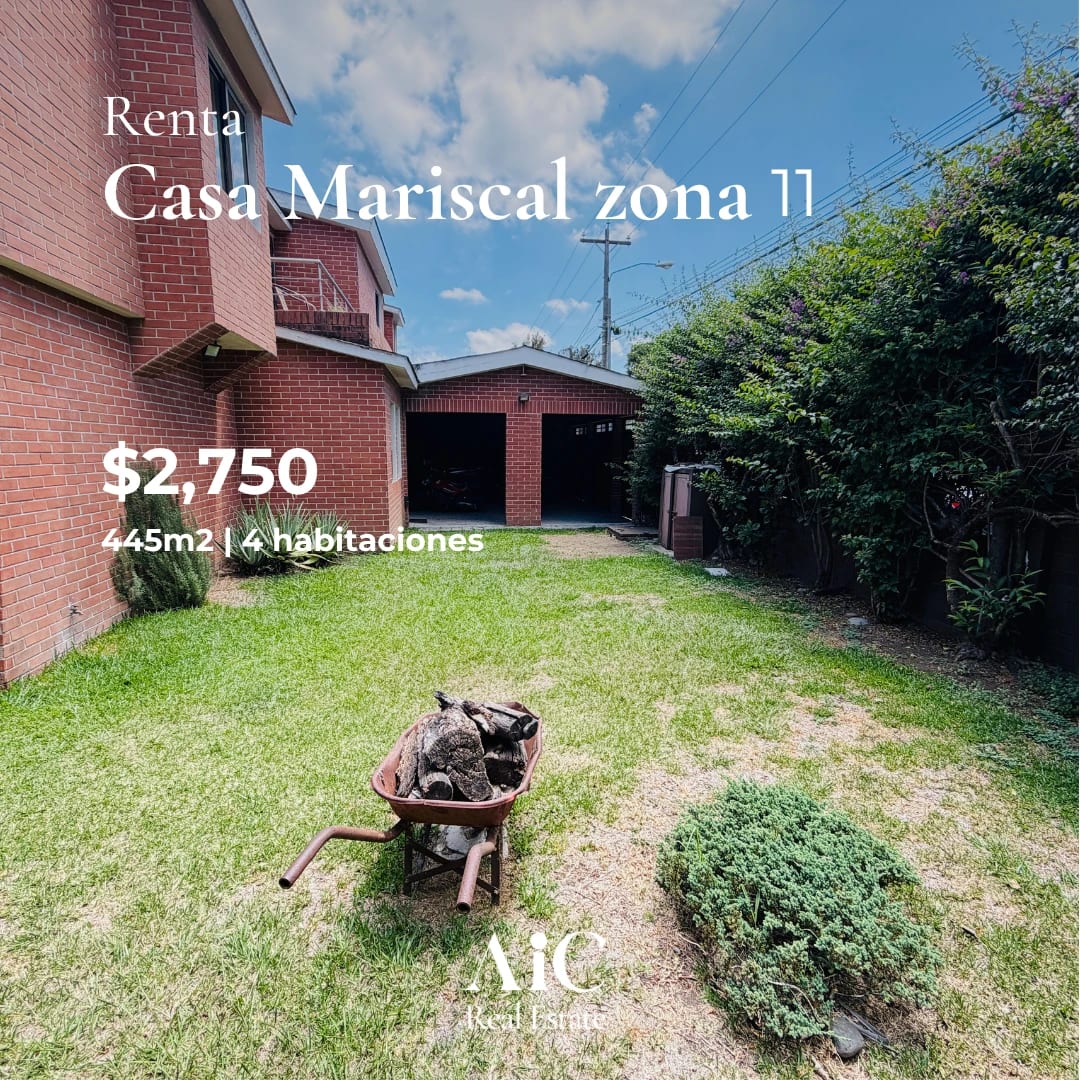 Casa en Renta, Mariscal Z.11 445 MTS2, 4 Dormitorios — Casa en Alquiler en Colonia Mariscal, Zona 11, Guatemala, Ciudad — foto 1 de 15