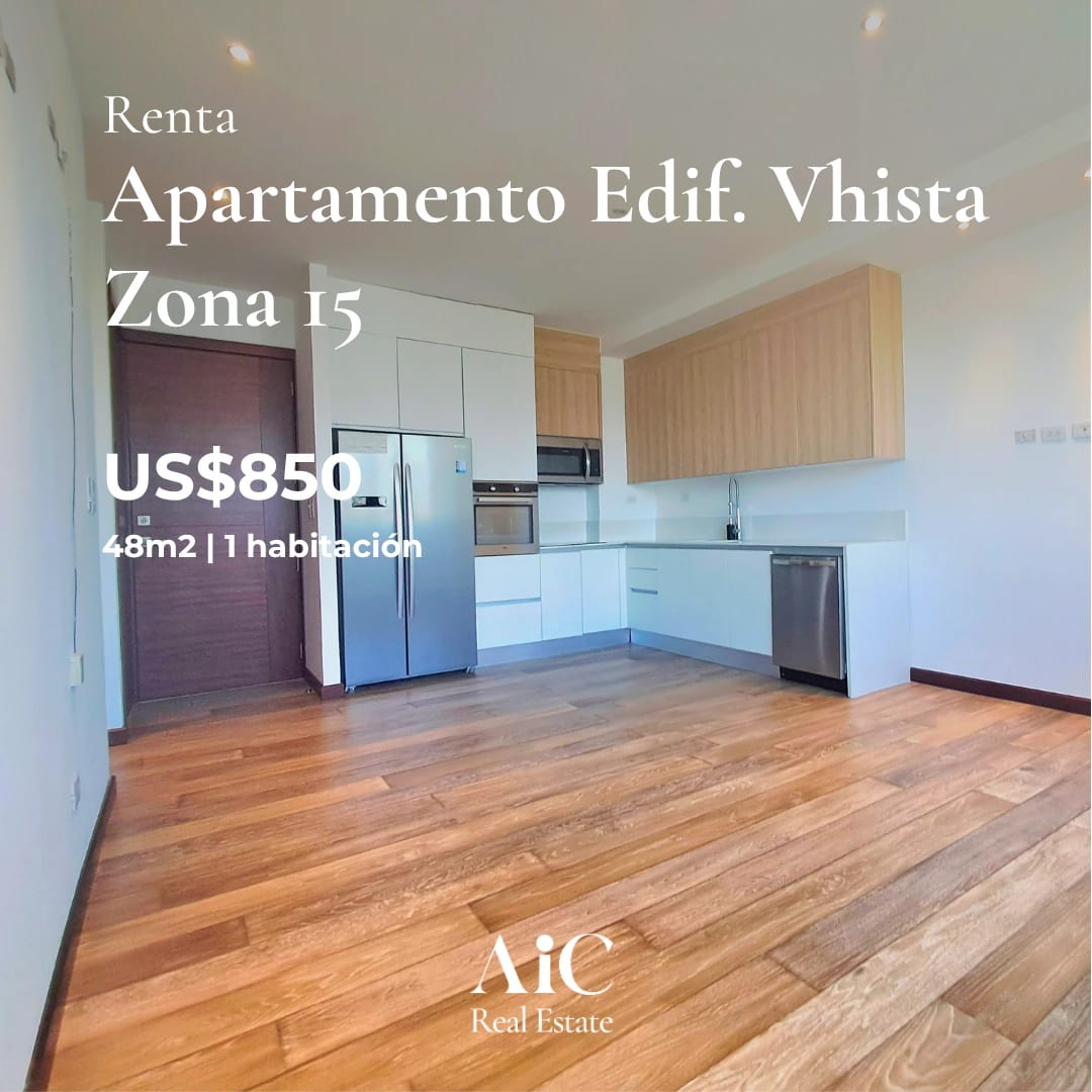 Apartamento con Línea Blanca, Edif. Vhista, Zona 15 — Apartamento en Alquiler en Vhista, Zona 15, Guatemala, Ciudad — foto 1 de 17