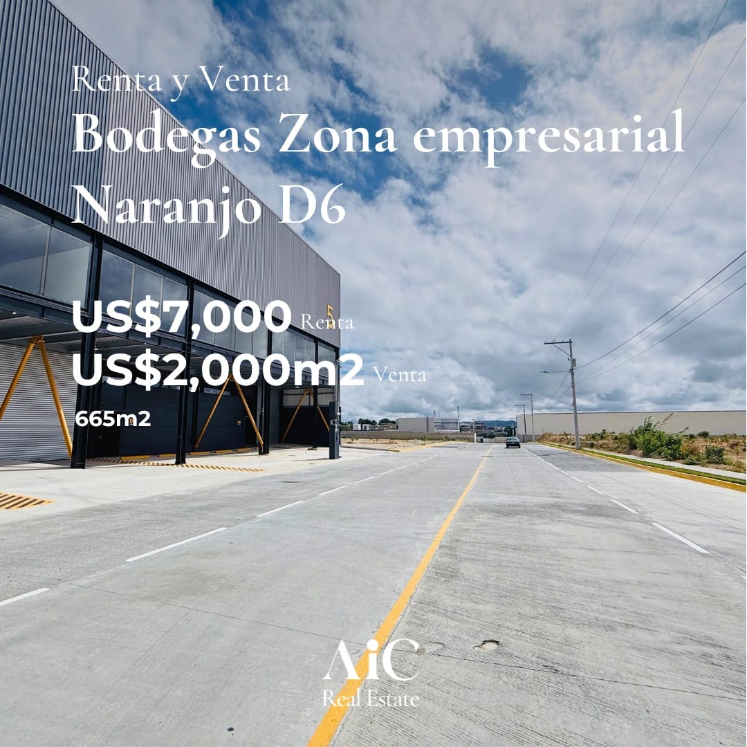 Bodega C/ Multiples Ambientes 665Mts2 / Zona Empresarial Naranjo D6 — Bodega / Ofibodega en Venta en Zona 4 Mixco, Guatemala, Ciudad — foto 1 de 15