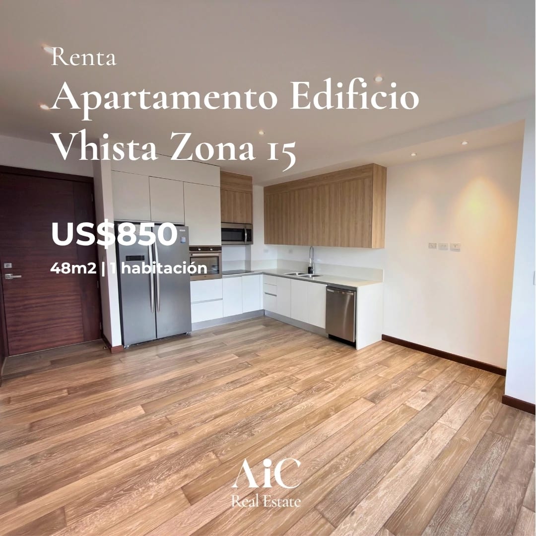 Apartamento con Línea Blanca, Edif. Vhista, Zona 15 — Apartamento en Alquiler en Vhista, Zona 15, Guatemala, Ciudad — foto 1 de 17