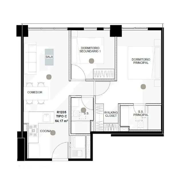 Apartamento en ERA 10, zona 10 — Apartamento en Venta en Zona Viva, Zona 10, Guatemala, Ciudad — foto 4 de 7