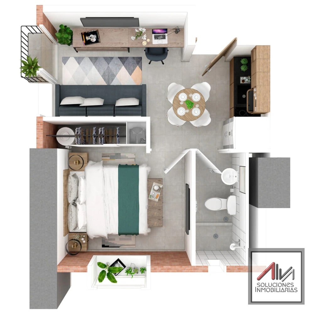 Apartamento amueblado en Renta zona 4, Modra — Apartamento en Alquiler en Modra, Zona 4, Guatemala, Ciudad — foto 6 de 6