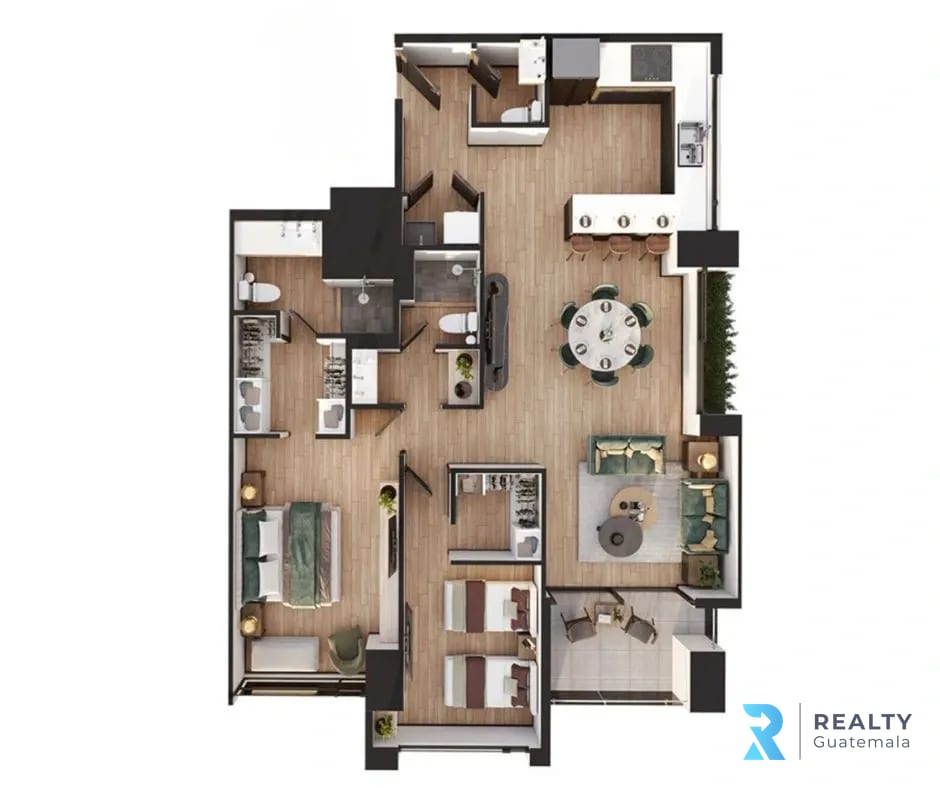 VENDO Apartamento Zona 13, Elemento Norte Diseño personalizado!!! — Apartamento en Venta en Elemento Plaza Berlín, Zona 13, Guatemala, Ciudad — foto 8 de 8