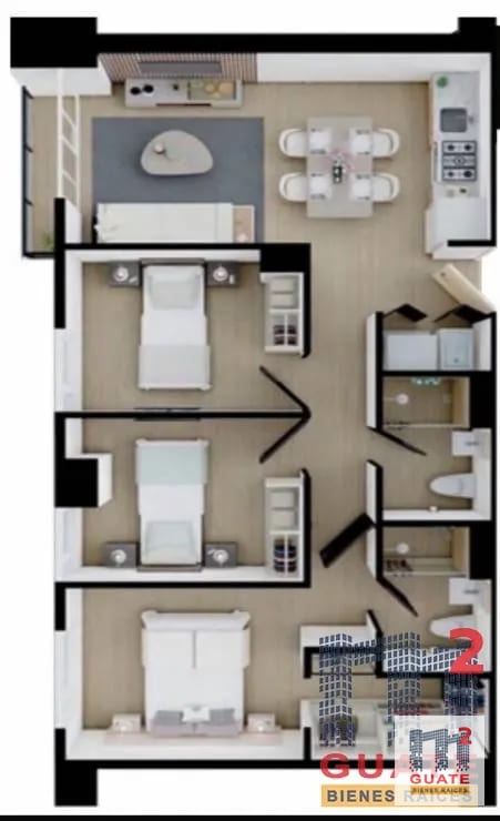 Apartamento en Venta, Zona 12 — Apartamento en Venta en Zona 12, Guatemala, Ciudad — foto 1 de 7