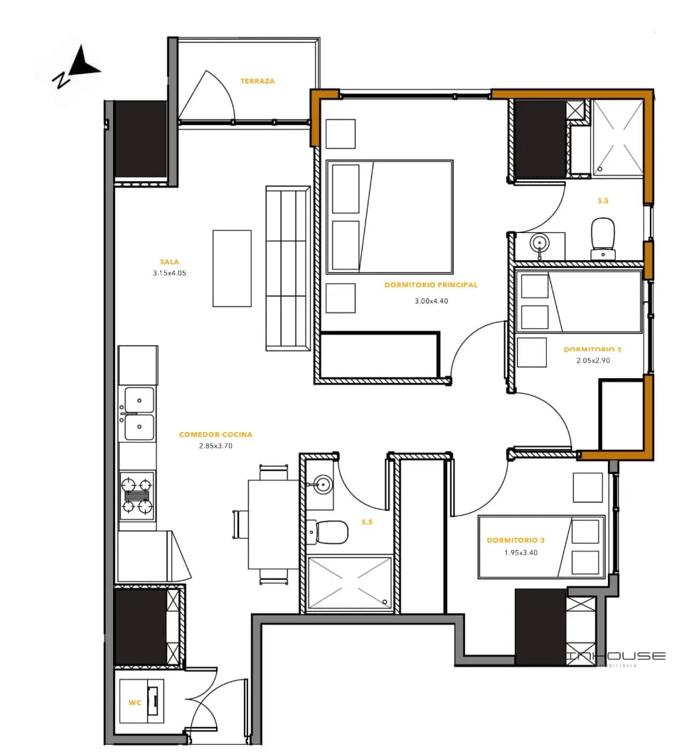 APARTAMENTO EN VENTA ZONA 11 EN PLANOS — Apartamento en Venta en Zona 11, Guatemala, Ciudad — foto 2 de 8