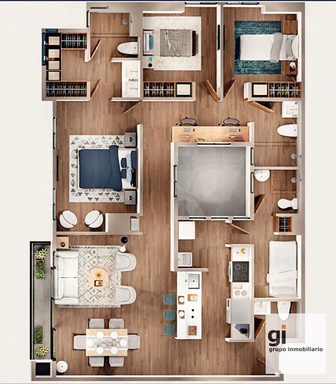 Apartamento en renta en Parque 15 — Apartamento en Alquiler en Zona 15, Guatemala, Ciudad — foto 13 de 16