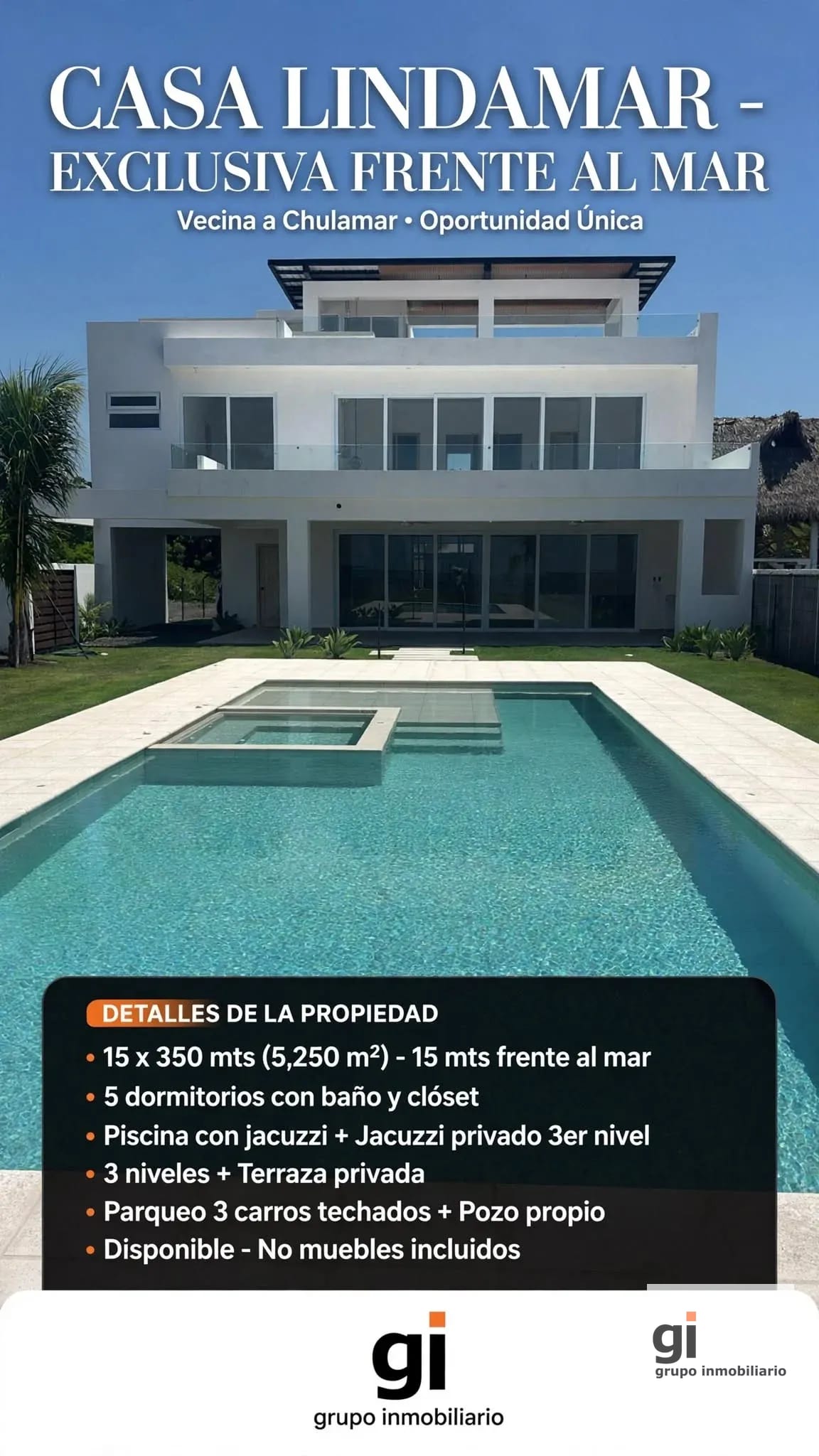 Casa de Playa. Espectacular casa en Lindamar — Casa vacacional en Venta en Lindamar, Puerto San José, Escuintla — foto 1 de 17