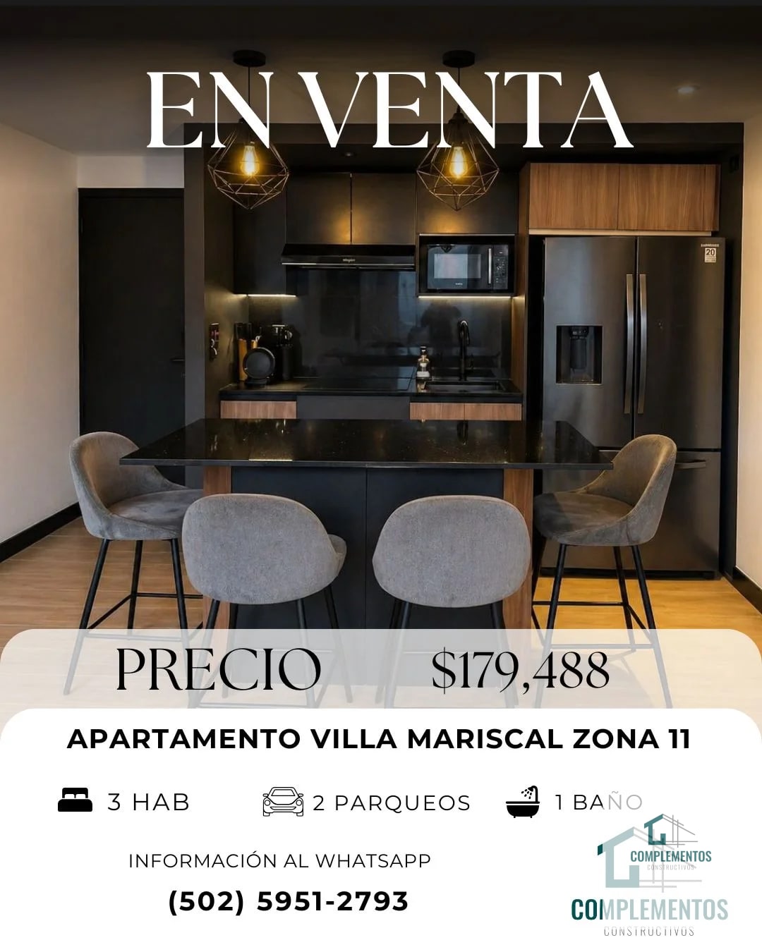 Villa Mariscal, Apartamento en Venta zona 11 - 1