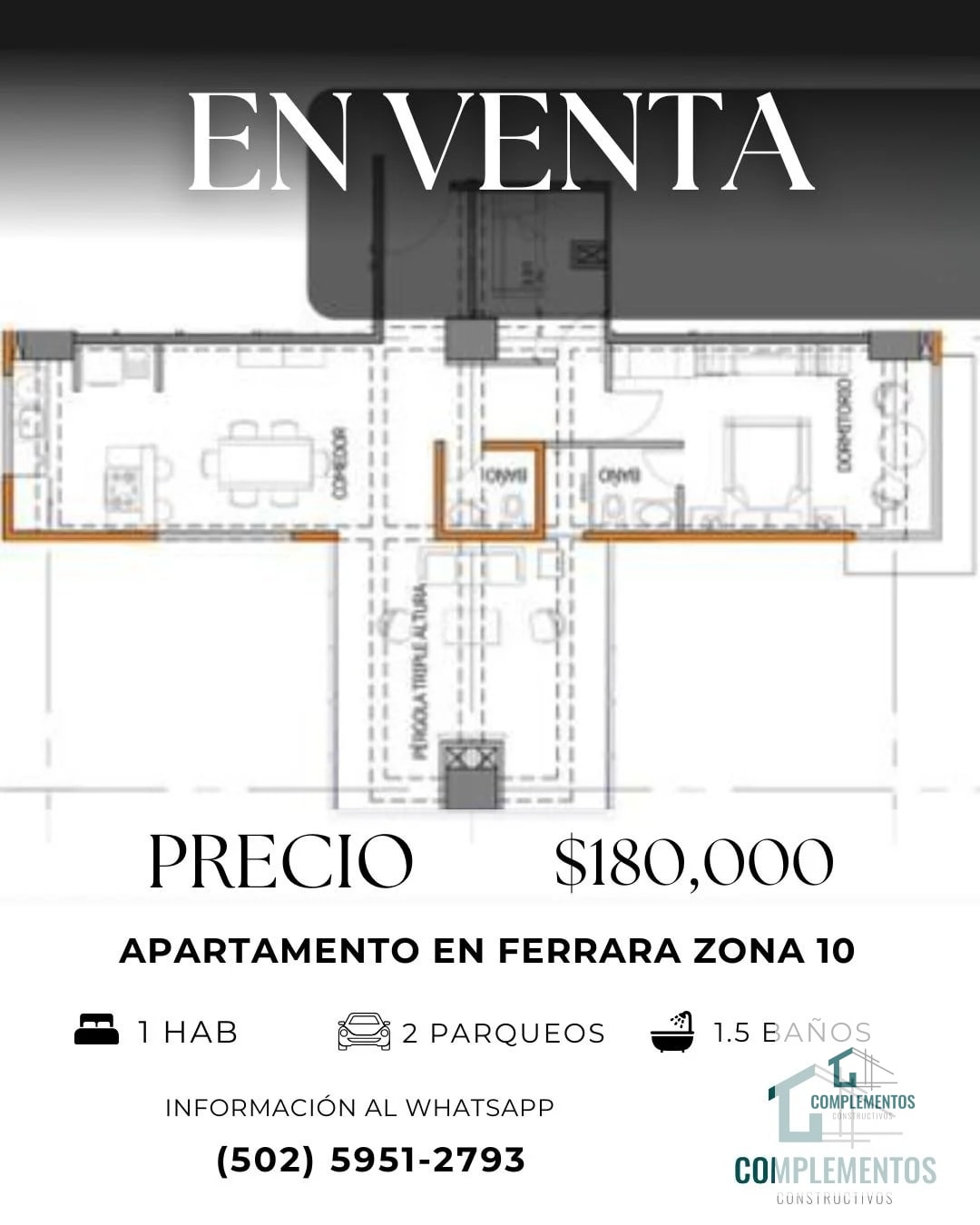 Ferrara 10, Apartamento en Venta zona 10 - 1