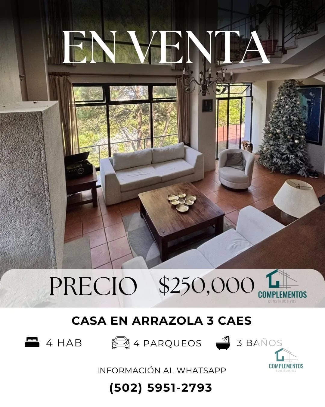 Arrazola 3, Casa en venta Caes, 4hab. 916m2 — Casa en Venta en Arrazola III, Carretera a El Salvador, Guatemala, Ciudad — foto 1 de 11
