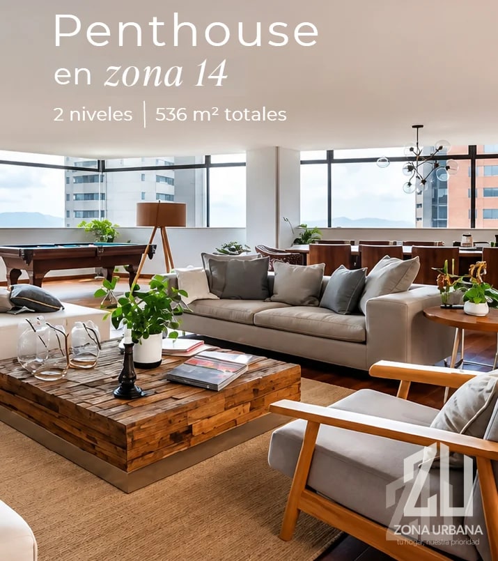 Penthouse de dos niveles en Zona 14 - 1