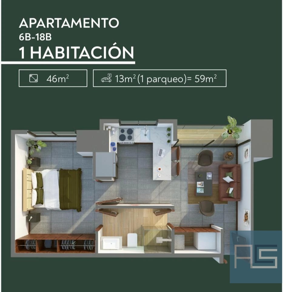 Moderno apartamento en Alquiler para estrenar en Vista Hermosa II Zona 15 — Apartamento en Alquiler en Arles, Zona 15, Guatemala, Ciudad — foto 9 de 14