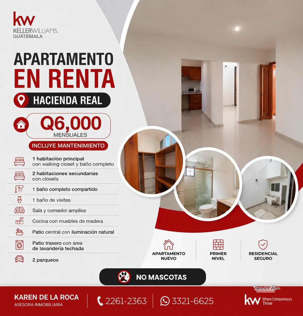 Alquiler Apartamento nuevo — Apartamento en Alquiler en Hacienda Real, Zona 16, Guatemala, Ciudad — foto 1 de 6