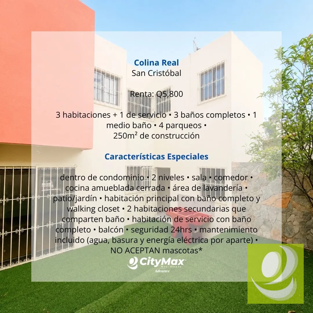 Casa en Renta en Colina Real San Cristóbal — Casa en Alquiler en Zona 8 Mixco, Guatemala, Ciudad — foto 7 de 8