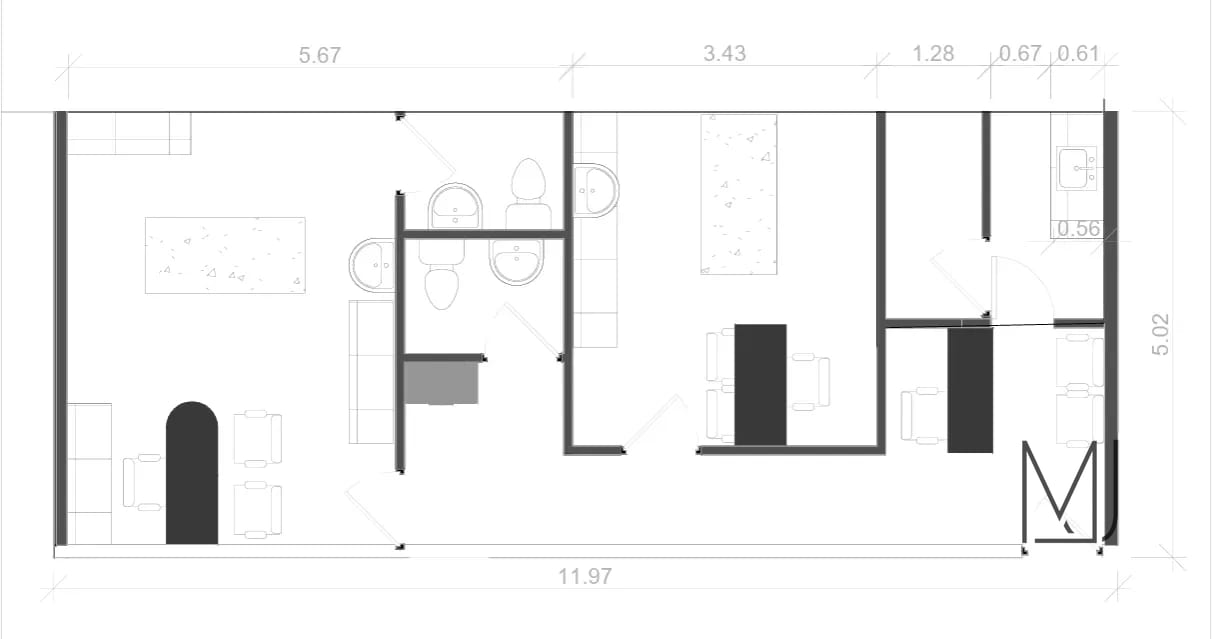 Clínica en Alquiler | Sixtino I | Zona 10 | 60 m2 · Tabicada — Clínica en Alquiler en Sixtino I, Zona 10, Guatemala, Ciudad — foto 4 de 4