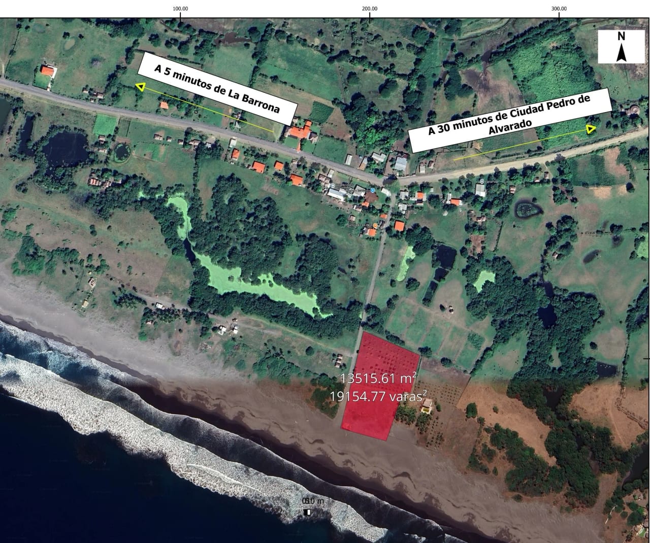 Terreno en la Playa La Barrona en Moyuta Jutiapa / FS — Terreno en Venta en Moyuta, Jutiapa — foto 3 de 4