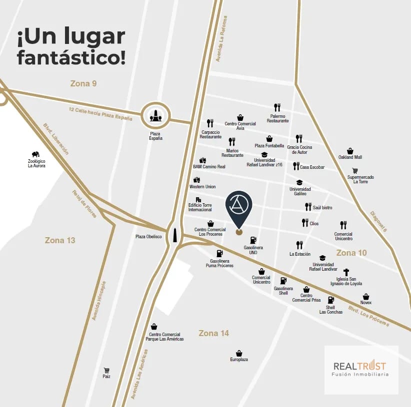 Apartamento en Venta Atarah zona 10 — Apartamento en Venta en Zona 10, Guatemala, Ciudad — foto 4 de 13