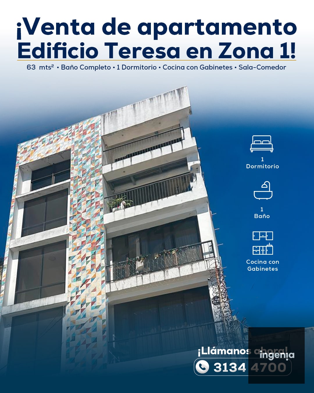 Apartamento en Venta en Centro Histórico, Zona 1 - 1