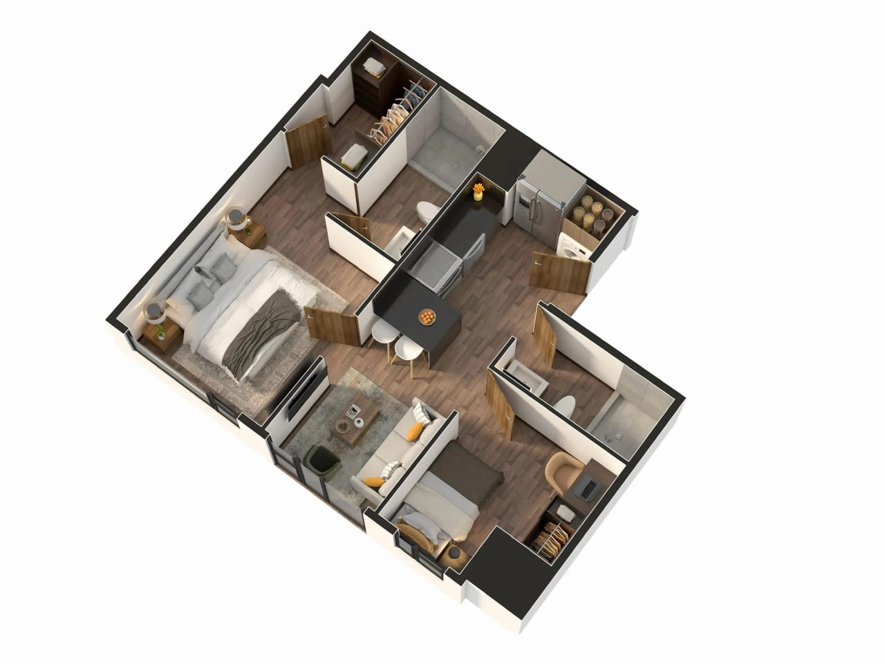 Vendo apartamentos de 1,2 y 3 habitaciones en zona 11 para entrega en 2028 — Apartamento en Venta en Zona 11, Guatemala, Ciudad — foto 4 de 6