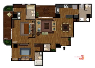 Amueblado, hermoso y elegante — Apartamento en Alquiler en Zona 10, Guatemala, Ciudad — miniatura 7 de 17