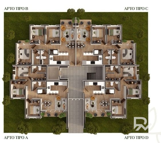 Vendo Apartamento  Tipo  " A y D " en Torre Paseo del Bosque - 3