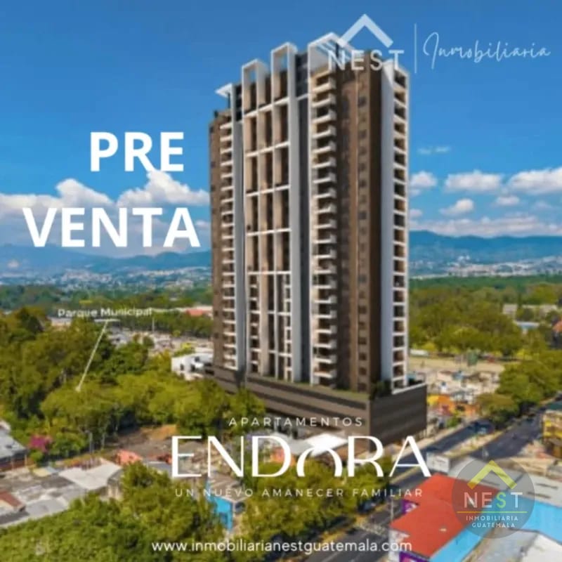 ZONA 11 - Edificio ENDORA | Apartamentos en PRE-VENTA de 2 habitaciones. ENGANCHE FRACCIONADO — Apartamento en Venta en Endóra, Zona 11, Guatemala, Ciudad — foto 1 de 13