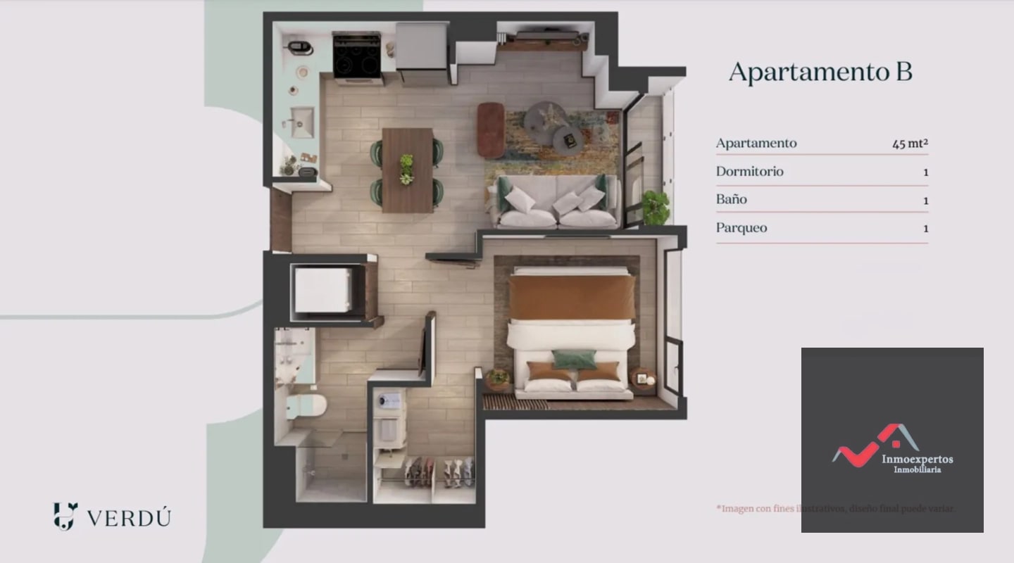APARTAMENTO EN VENTA ZONA 13 EDIFICIO VERDU - 6