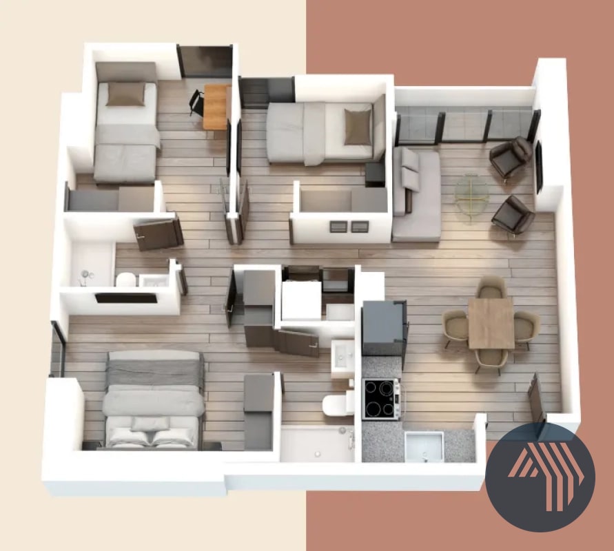 VENTA DE APARTAMENTO PARA ESTRENAR - ANDARES DOCE, ZONA 12 - 1