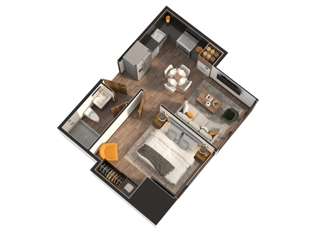 Apartamento Nuevo en Venta  1 Habitación Z. 11 Mariscal — Apartamento en Venta en Zona 11, Guatemala, Ciudad — foto 2 de 8