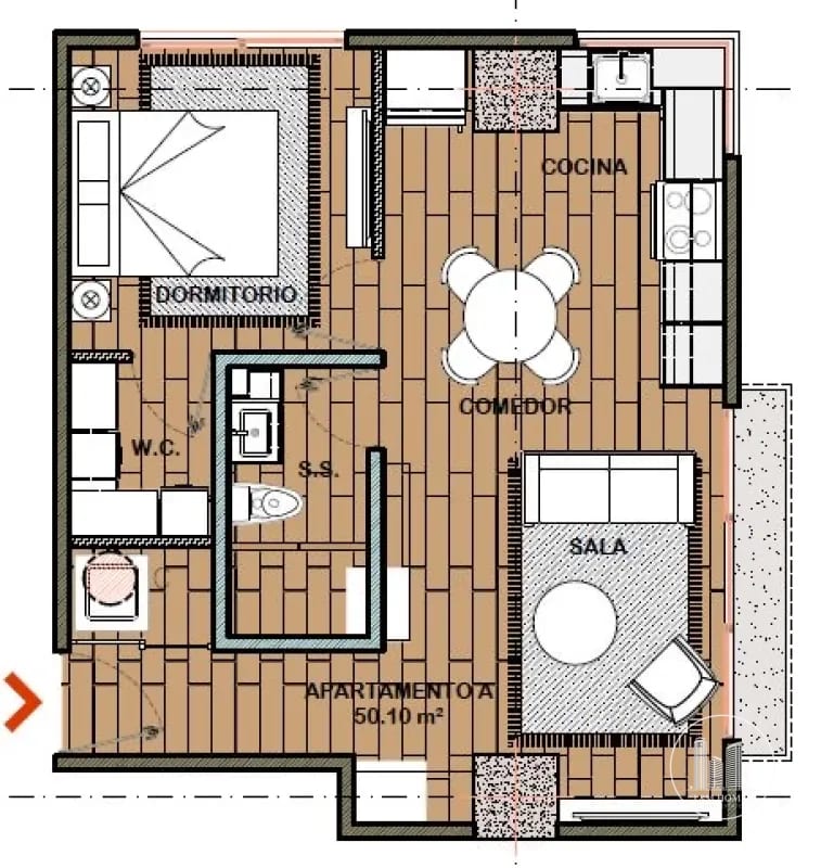 APARTAMENTO EN RENTA ZONA 15 VH1 — Apartamento en Alquiler en Cassia, Zona 15, Guatemala, Ciudad — foto 2 de 10