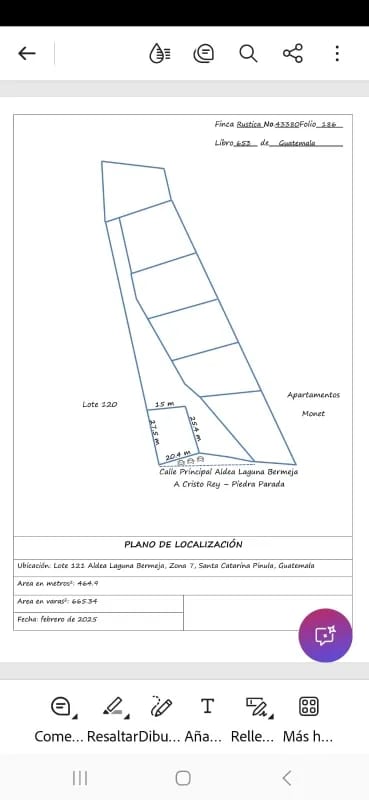 Terreno venta Laguna Bermeja (uso comercial) — Terreno en Venta en Santa Catarina Pinula, Guatemala, Ciudad — foto 8 de 8