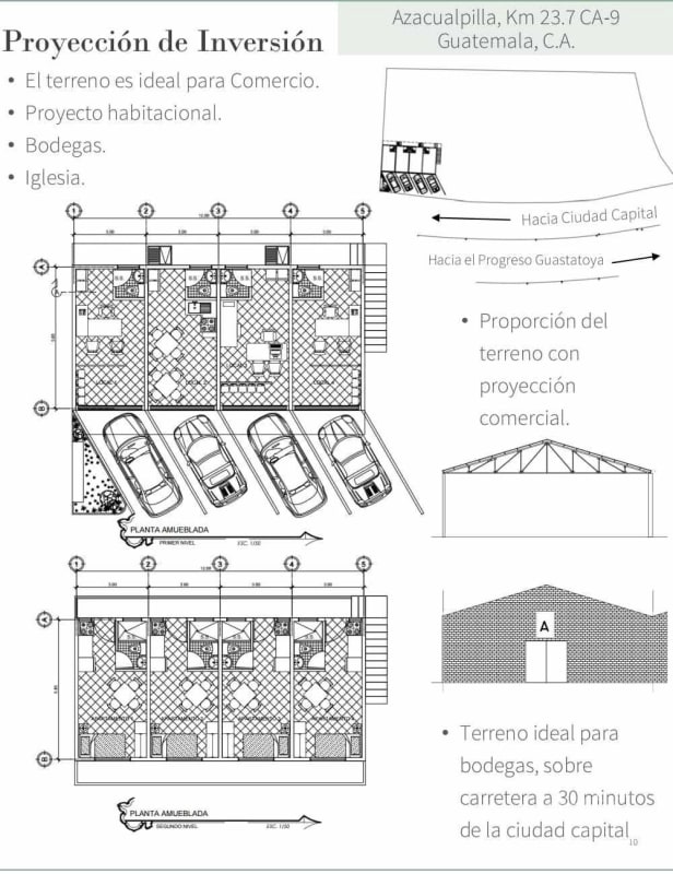 Terreno en venta - Carretera al Atlántico km23.7 - 1