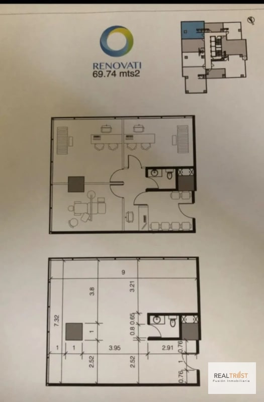 OFICINA EN VENTA EDIFICIO RENOVATI ZONA 10 - 1