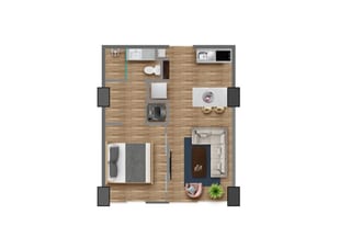 MODERNO APARTAMENTO EQUIPADO EN RENTA, EDIFICIO QUO — Apartamento en Alquiler en Zona 4, Guatemala, Ciudad — miniatura 13 de 14