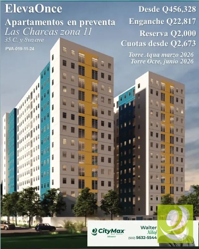 APARTAMENTO PARA ESTRENAR EN ZONA 11 – PROYECTO ELEVA ONCE — Apartamento en Venta en Zona 11, Guatemala, Ciudad — foto 1 de 10