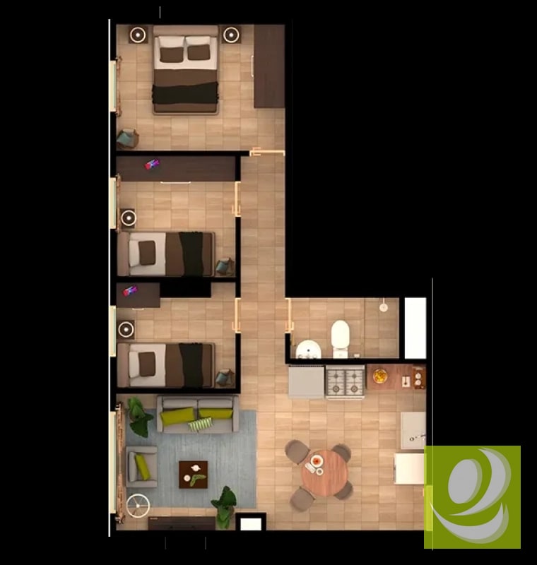 APARTAMENTO PARA ESTRENAR EN ZONA 11 – PROYECTO ELEVA ONCE - 3