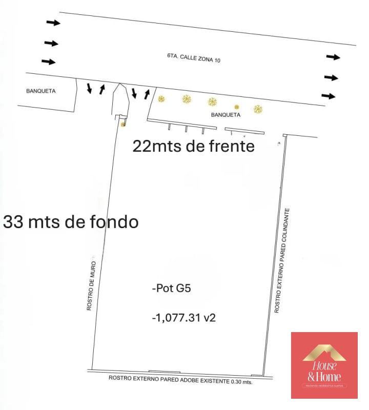 Venta de terreno en zona 10 - 2