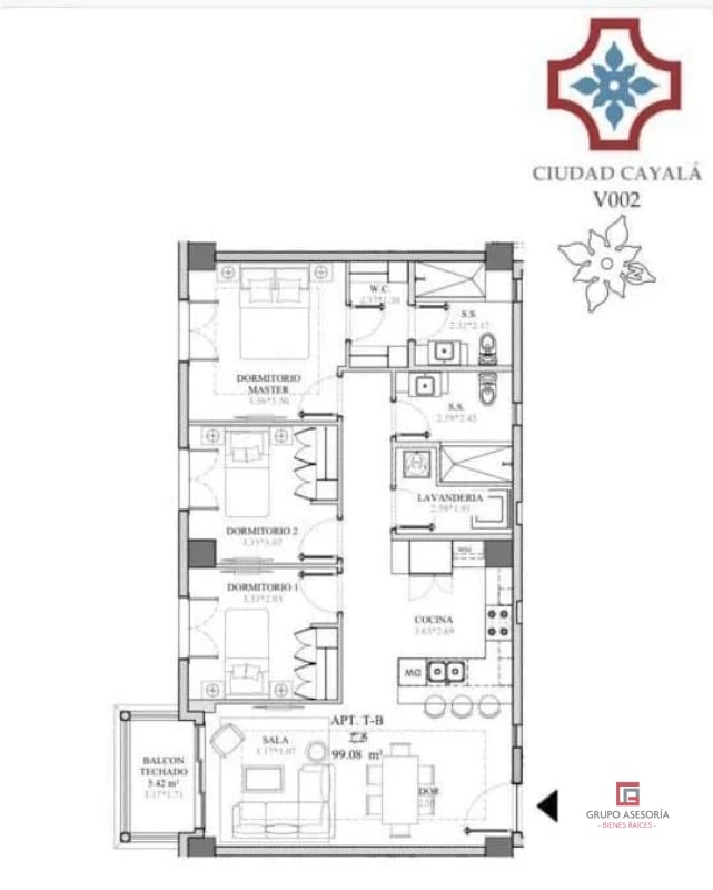 Amplio Apartamento en venta Lirios de Cayala - 1