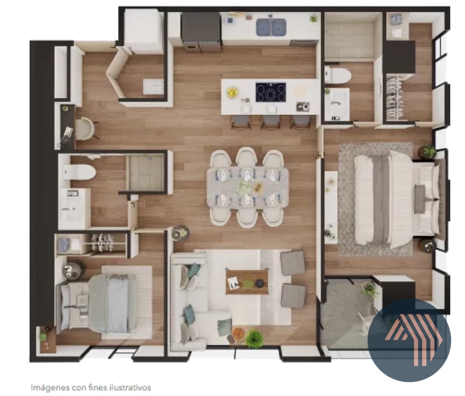VENTA DE APARTAMENTOS PARA ESTRENAR - TOMUS, ZONA 15 - 5